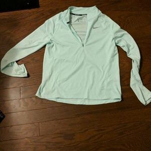 Nike zip up long sleeve shirt